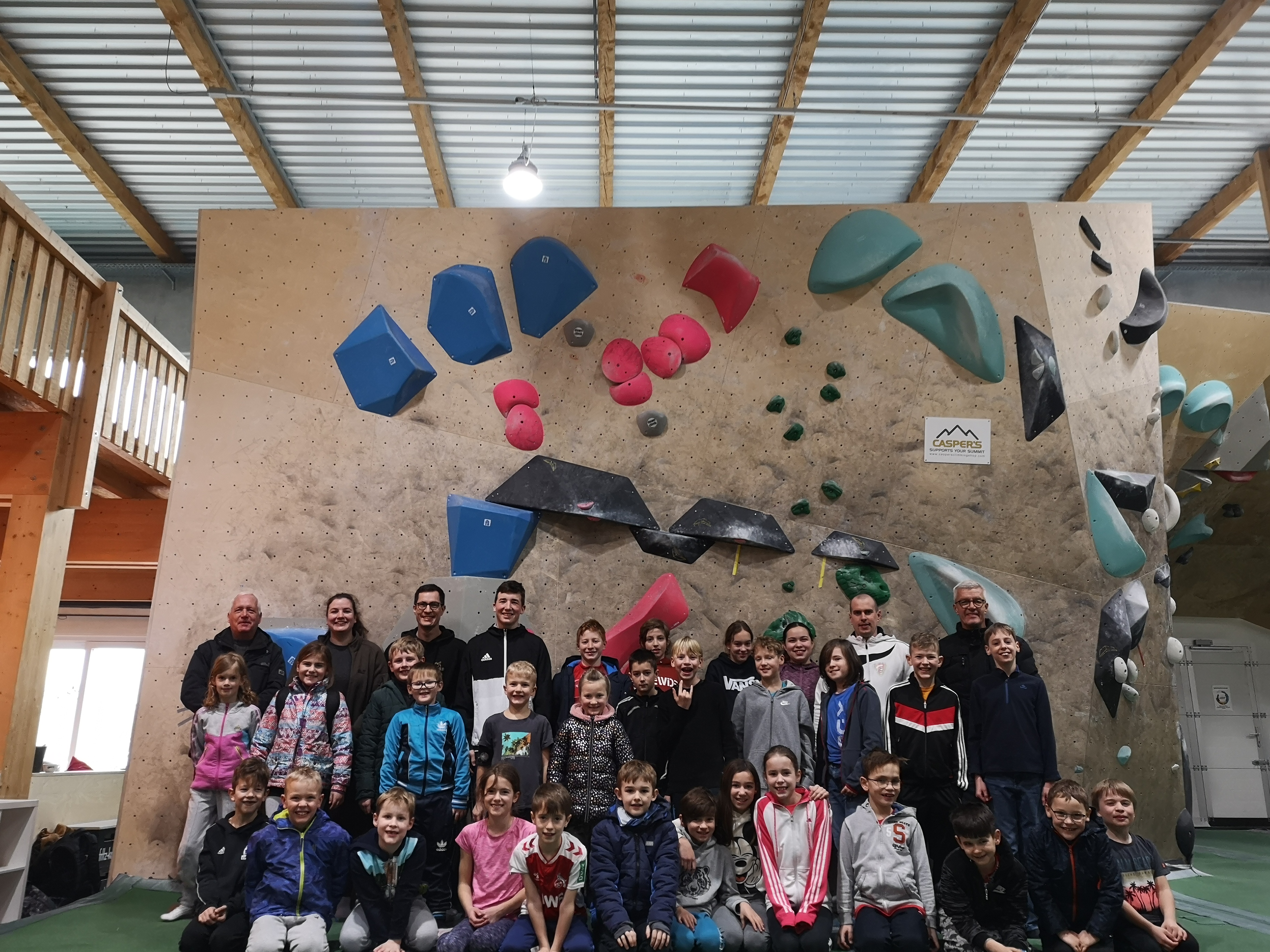 Judo-Kids in der Boulderhalle